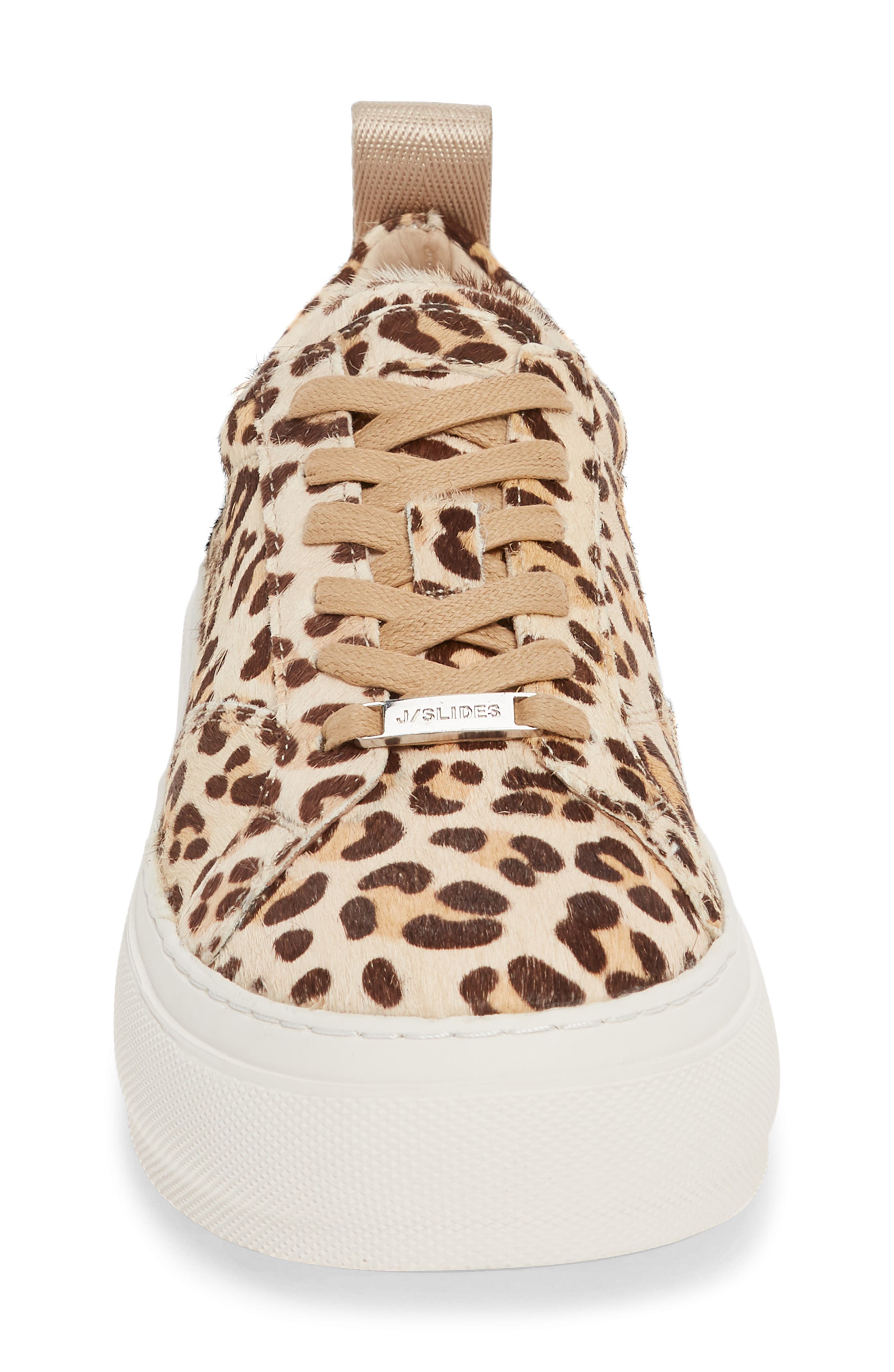 Courto Genuine Calf Hair Platform Sneaker, Alternate, color, NATURAL LEOPARD CALF HAIR