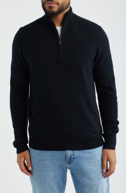 Quarter Zip Cashmere Sweater