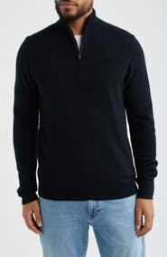 Nordstrom Quarter Zip Cashmere Sweater