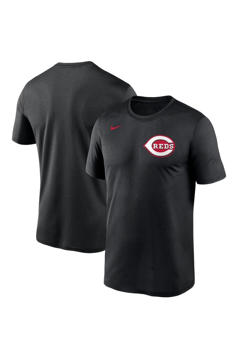 Men's Nike Black Cincinnati Reds Wordmark Legend T-Shirt, Alternate, color, Black