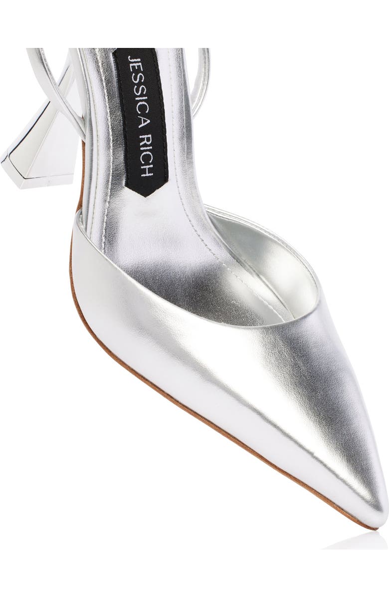 JESSICA RICH Khloe Slingback, Alternate, color, Silver
