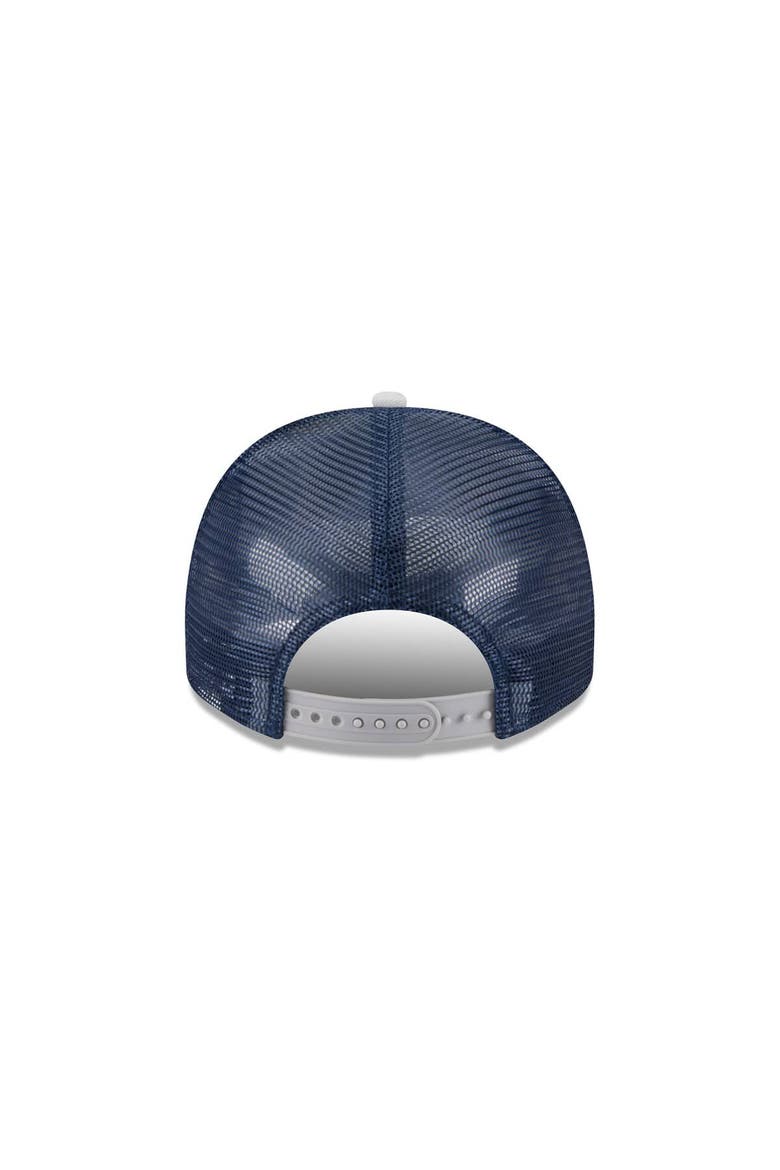 Men's New Era Cream/Navy Dallas Cowboys Banner A-Frame 9FIFTY Snapback Hat, Alternate, color, Cream
