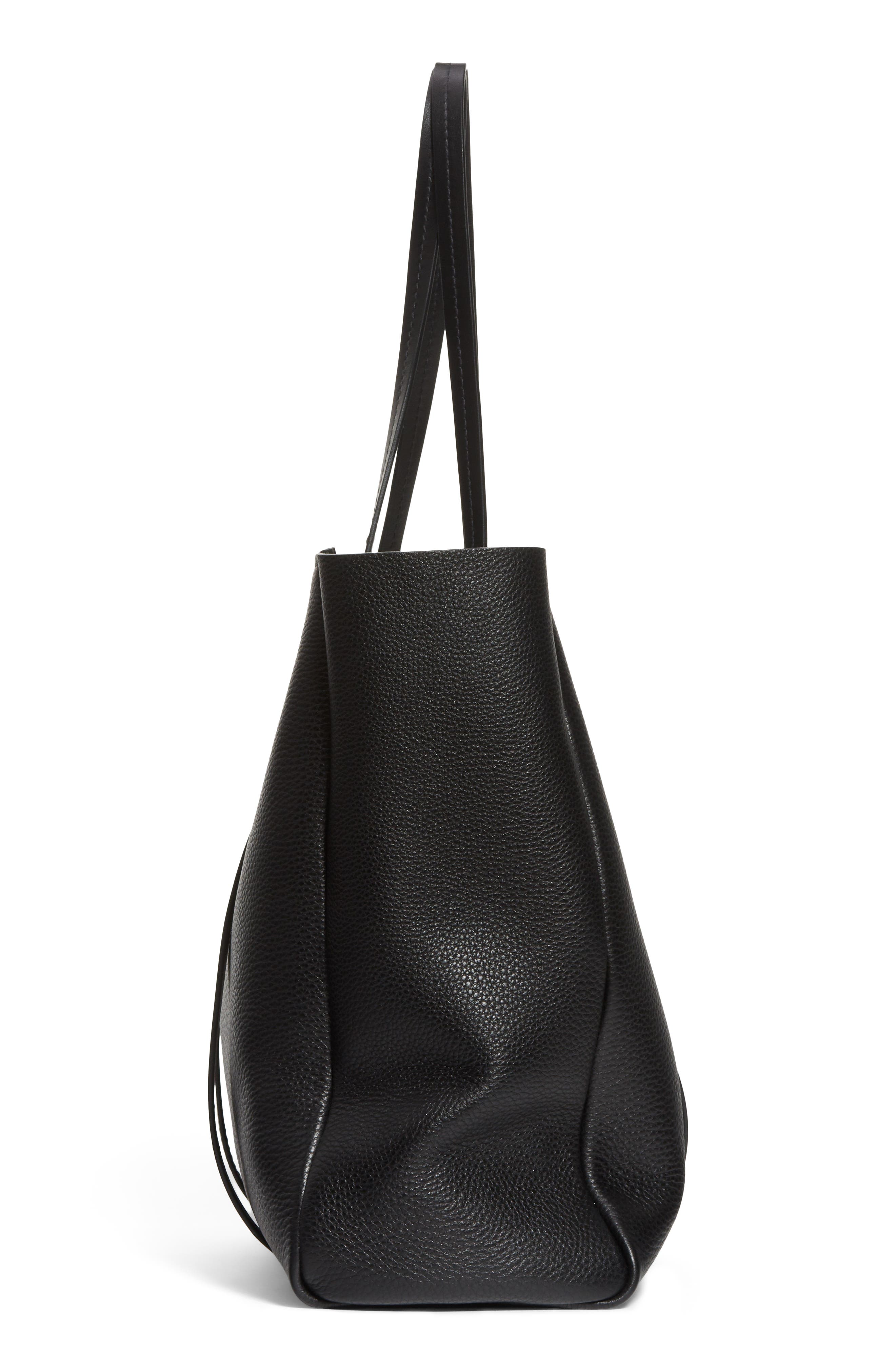 Miu Miu Pebbled Leather Shopper, Alternate, color, 