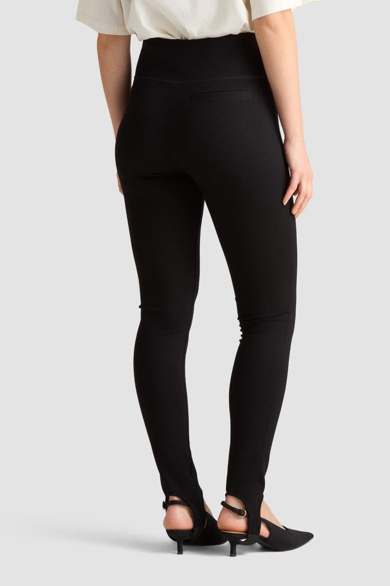 Lavinia Slim Pull-on Jersey Pants, Alternate, color, Black