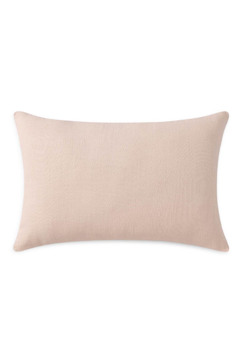 Small Crane In The Clouds Accent Pillow, Alternate, color, PINK SAND