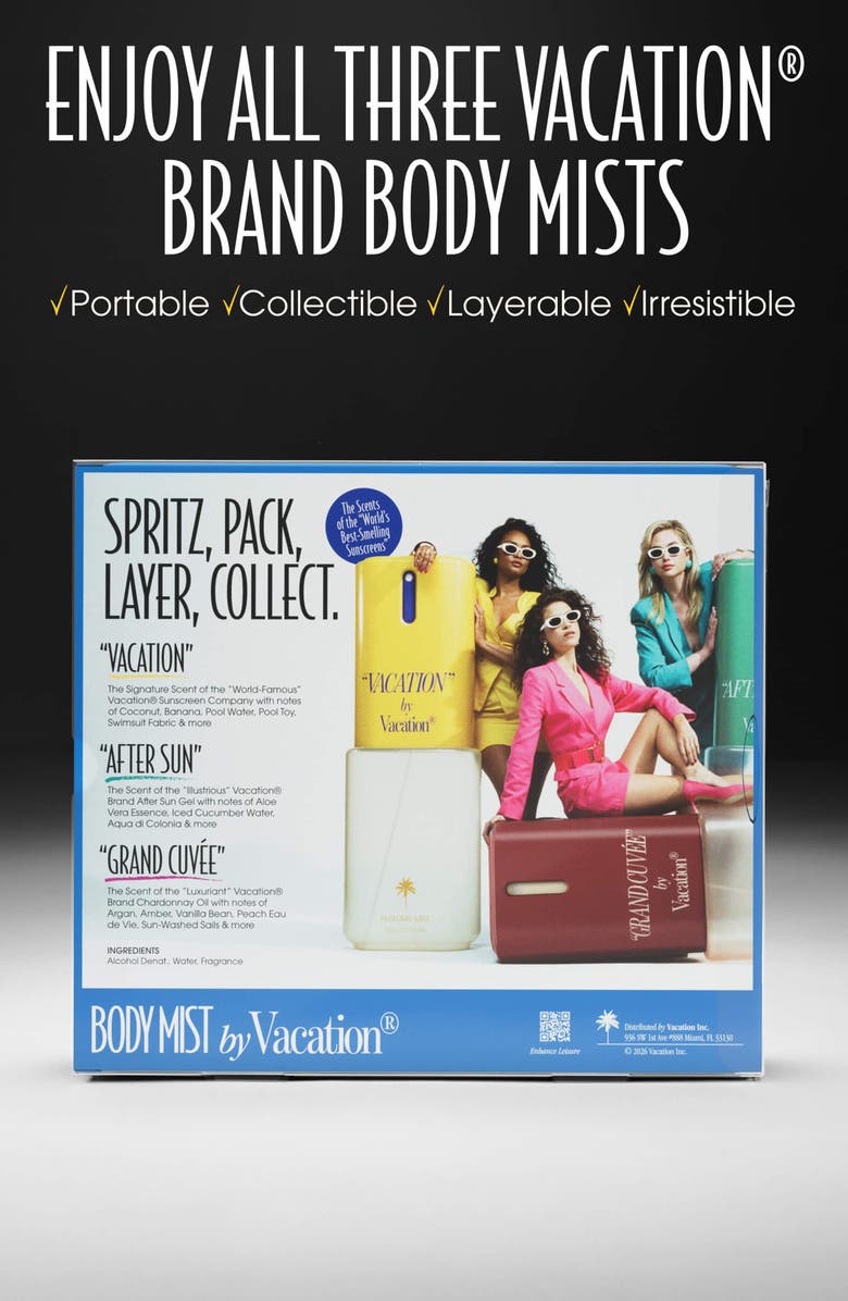 Vacation Body Mist Collector's Set $72 Value, Alternate, color,