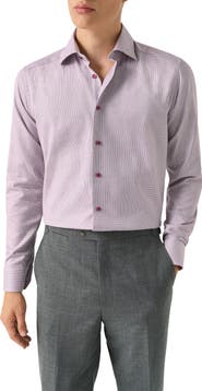 Eton Slim Fit Houndstooth Button-Up Shirt