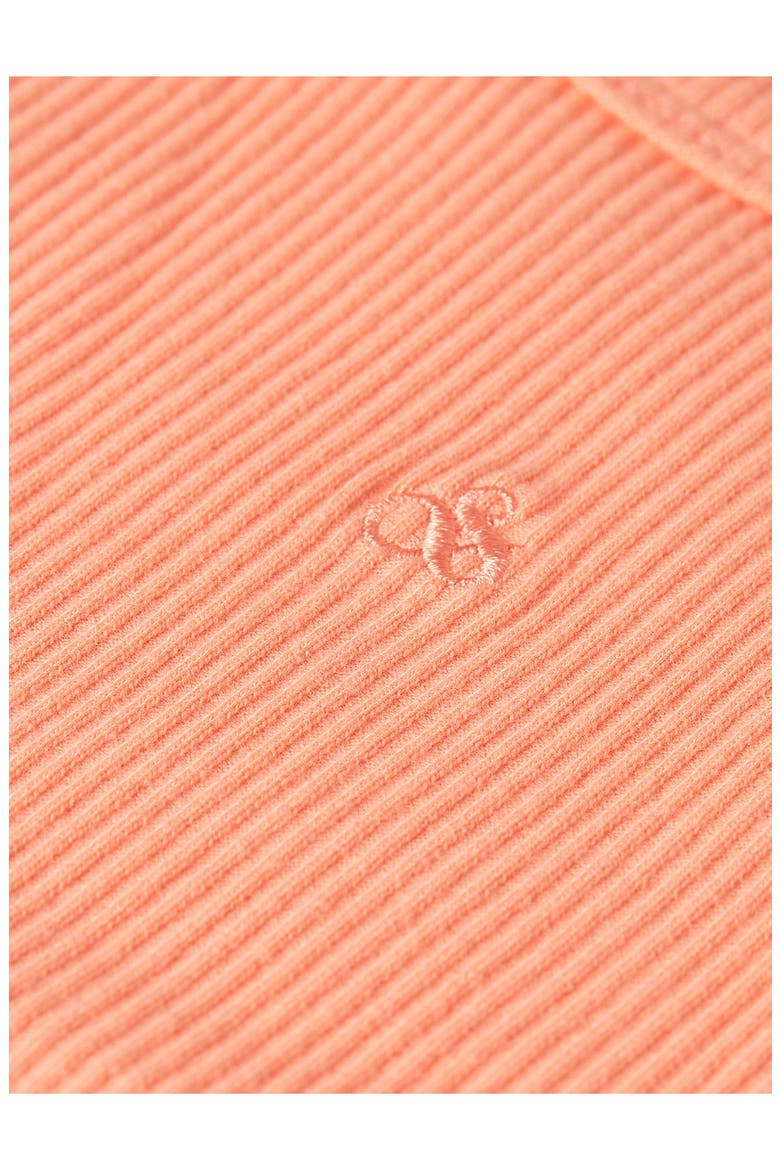 Kids' Slim Cotton Rib Tank, Alternate, color, PAPAYA PUNCH