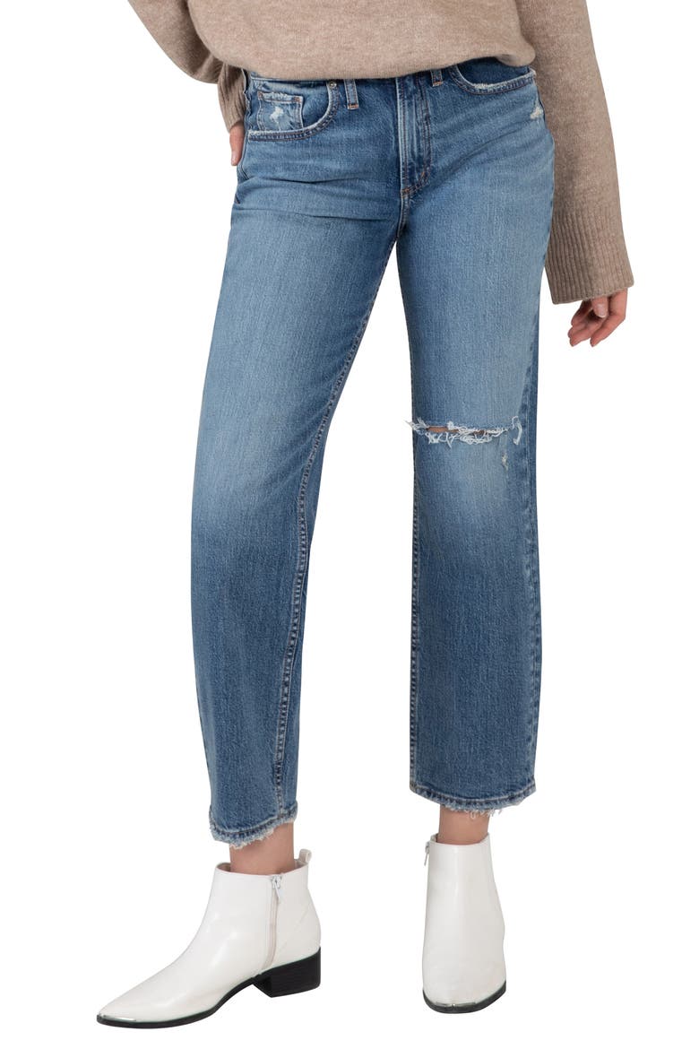 Frisco High Waist Straight Leg Jeans, Main, color, INDIGO