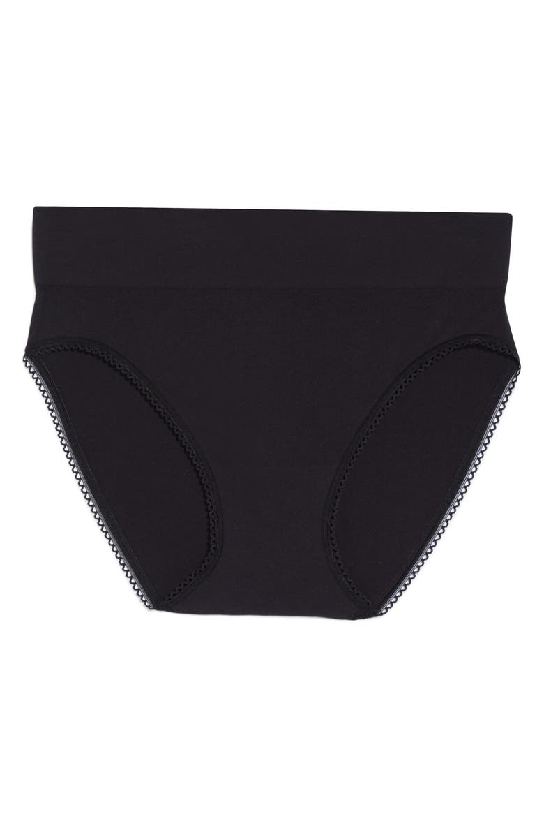 Wacoal Feeling Flexible High Cut Briefs, Alternate, color, Black
