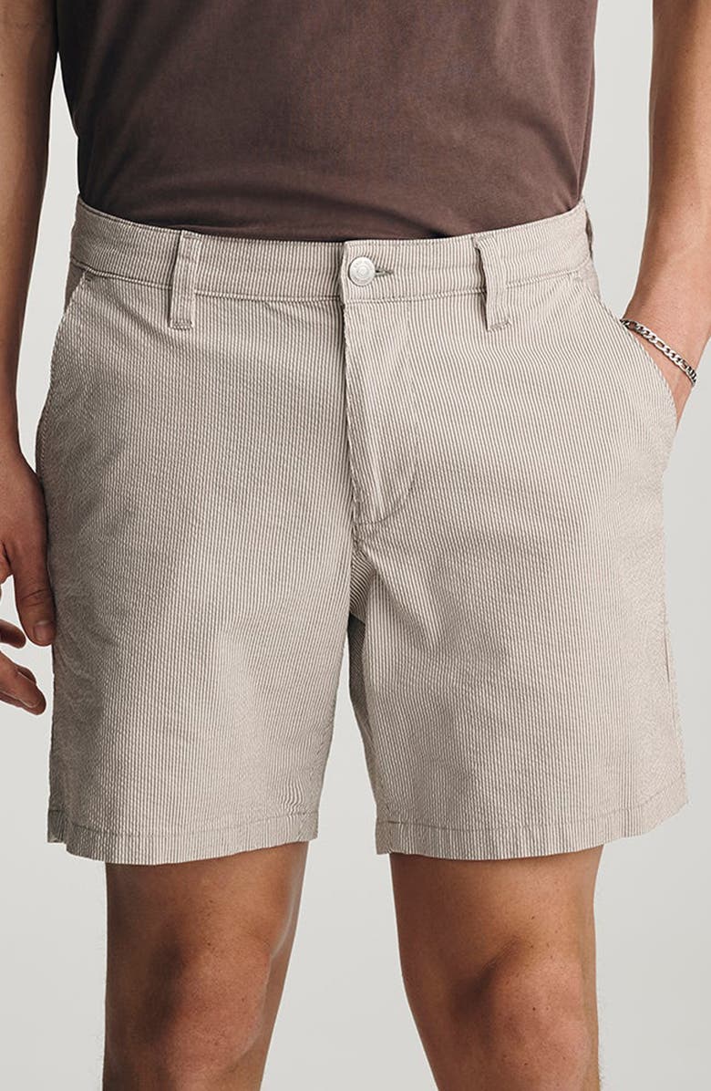 Mavi Jeans Nate Flat Front Seersucker Shorts, Main, color, 