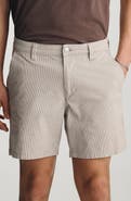 Mavi Jeans Nate Flat Front Seersucker Shorts