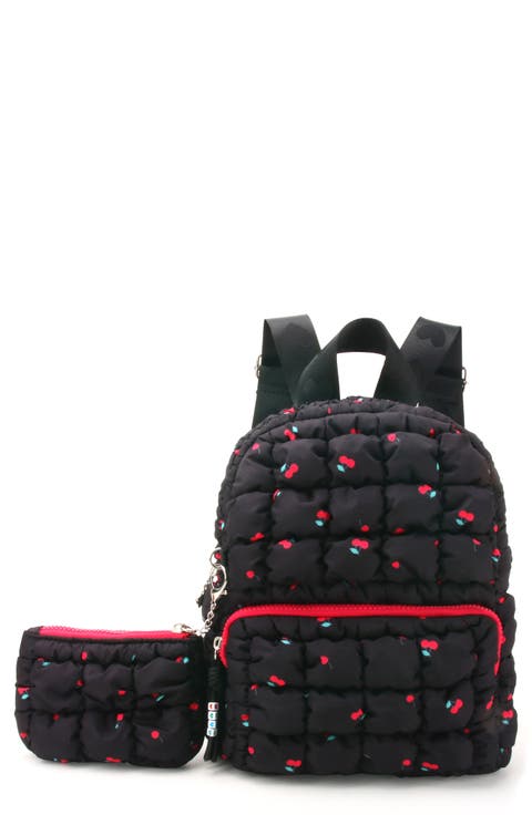 Kids' Mini Cherry Scrunch Quilted Backpack