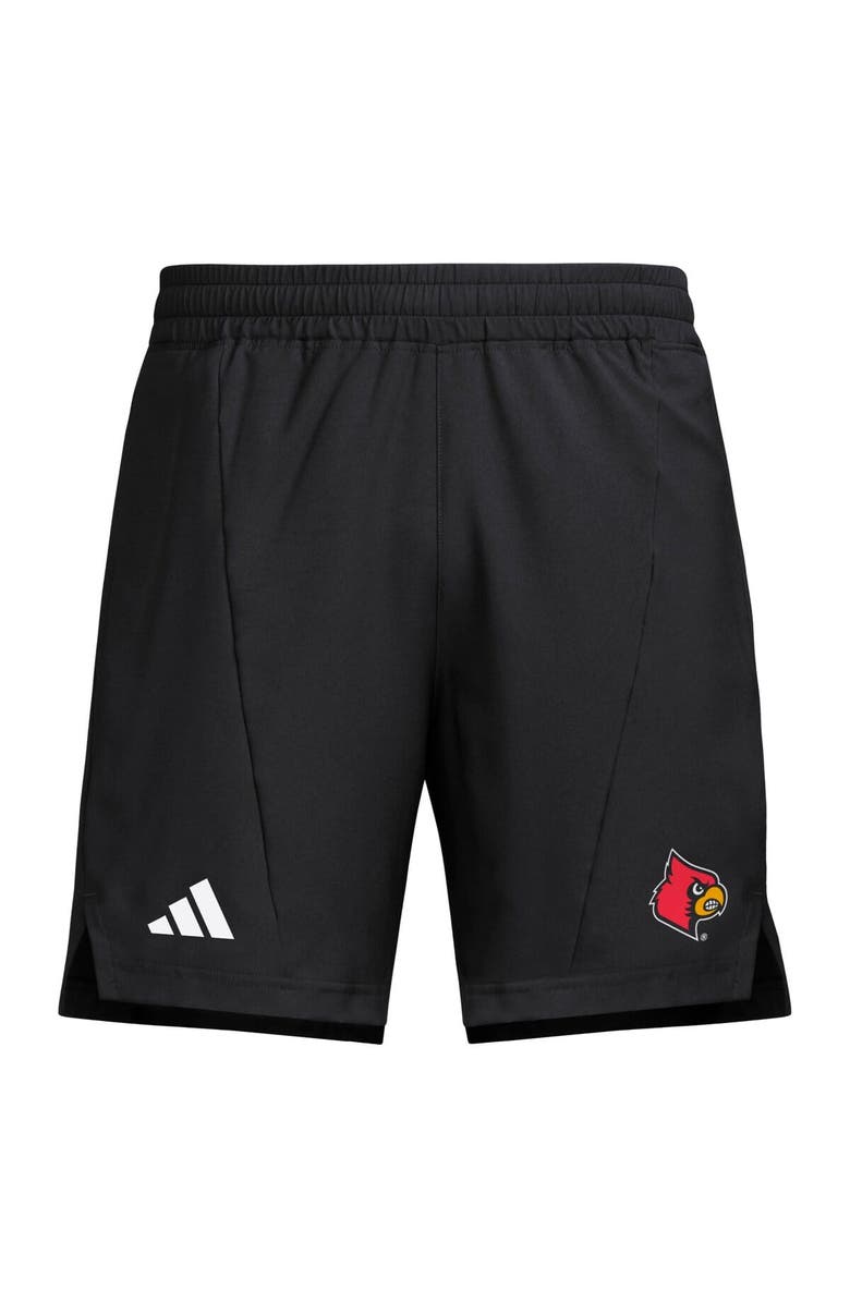adidas Men's adidas Black Louisville Cardinals Program Woven Training Shorts, Alternate, color, Black