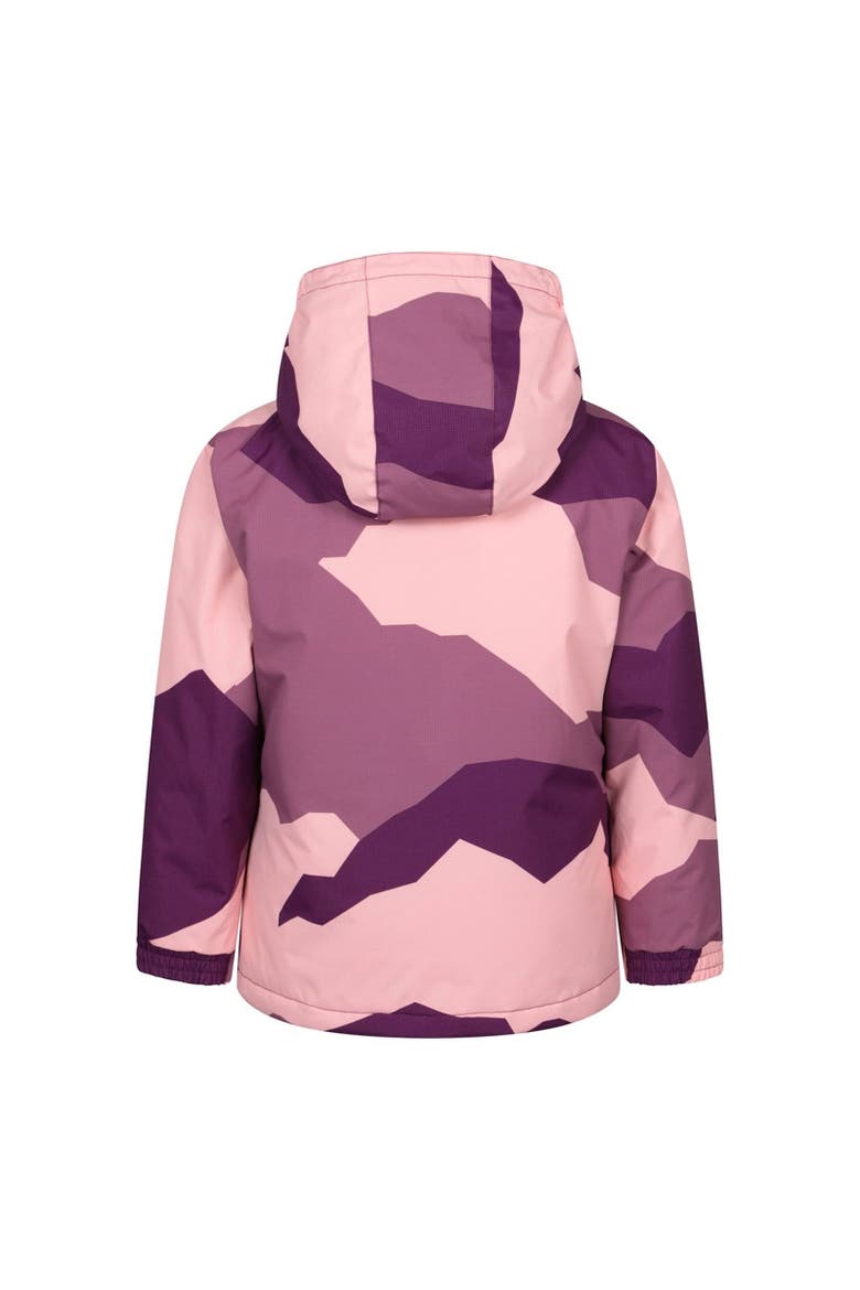 Childrens/Kids Snowdrop Watercolour Ski Jacket, Alternate, color, Berry