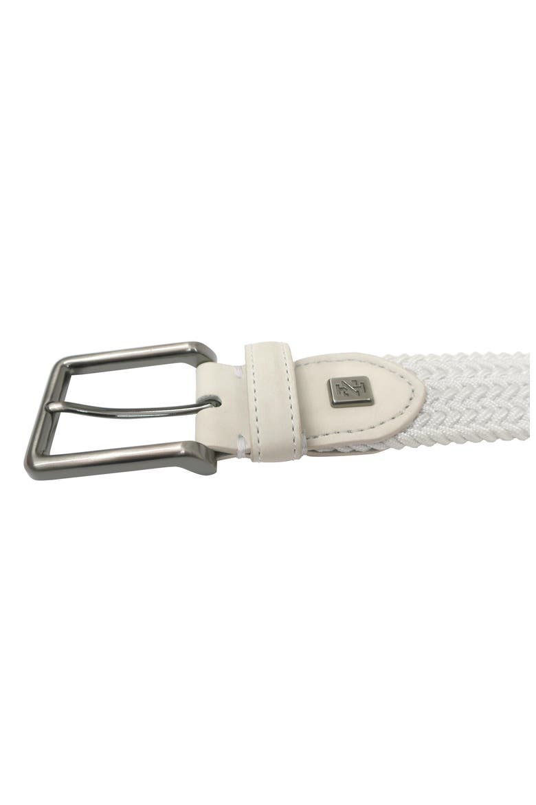Golf Woven Stretch Belt, Alternate, color, White
