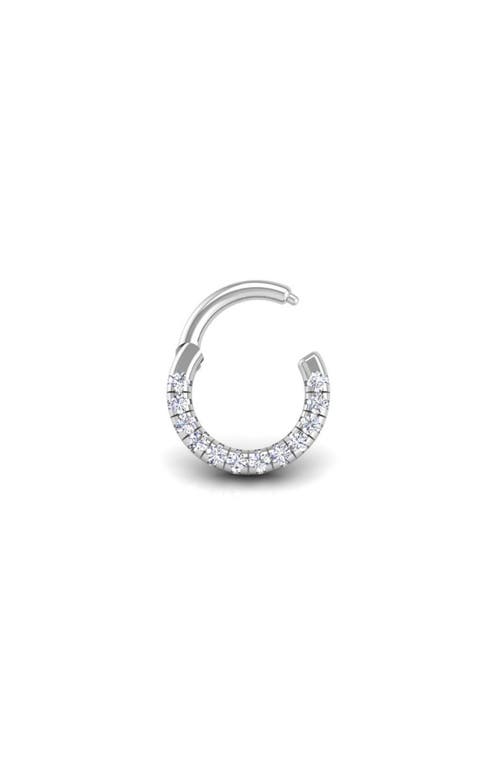 Seed2stone Pavé-all-day Flat Hoop In Silver