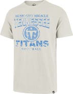 '47 Men's '47 Natural Tennessee Titans Head On Scrum Slub T-Shirt