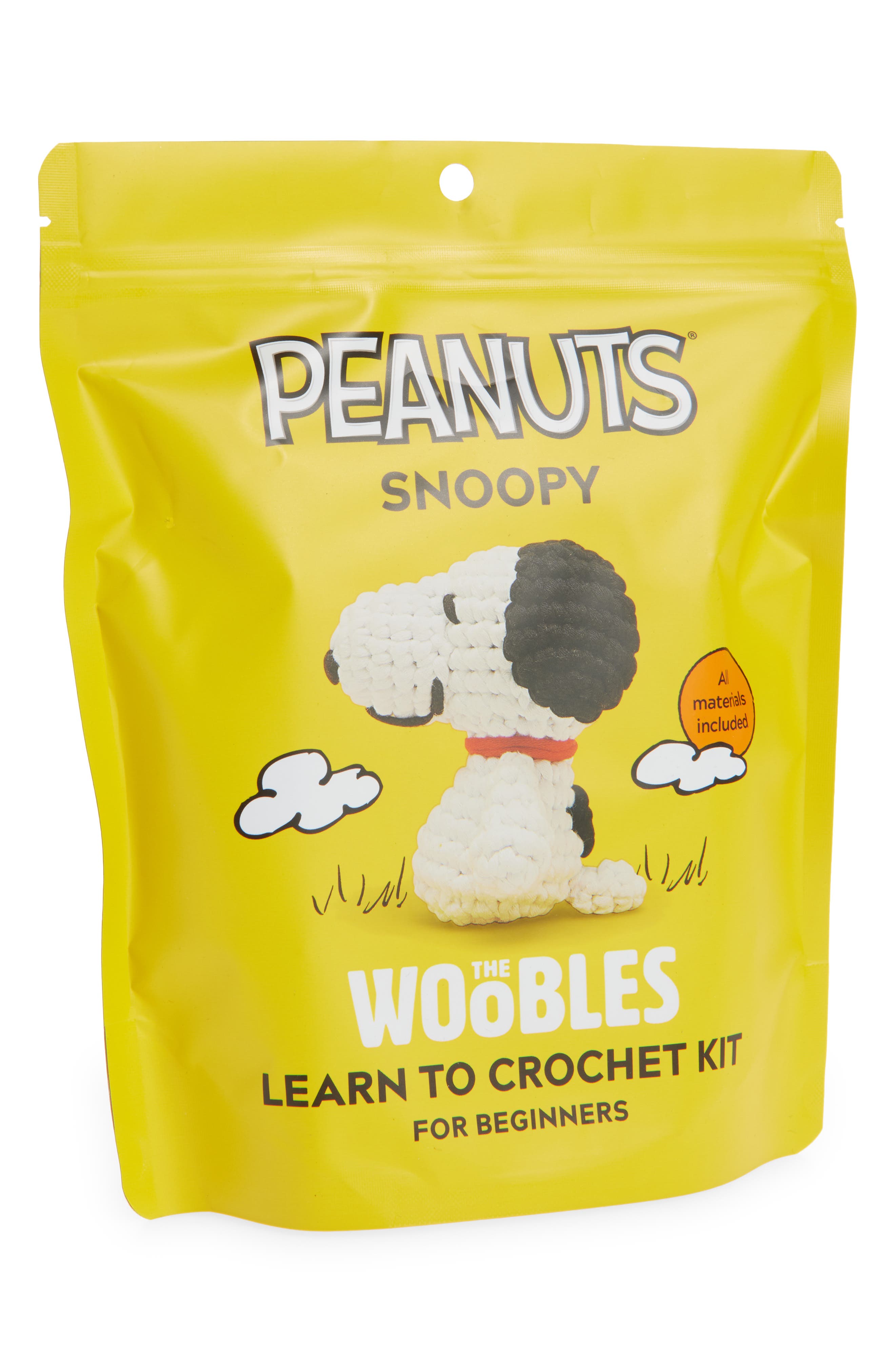 THE WOOBLES Snoopy Crochet Kit in White 