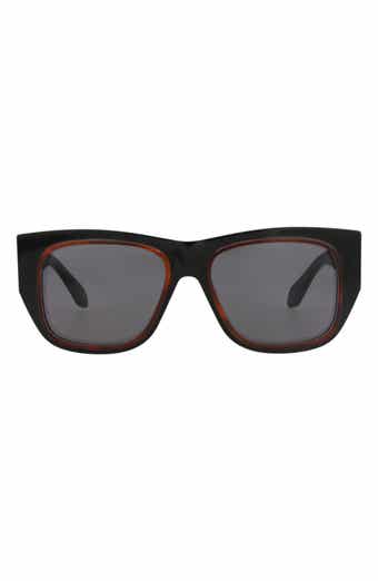 55mm Polarized Square Sunglasses