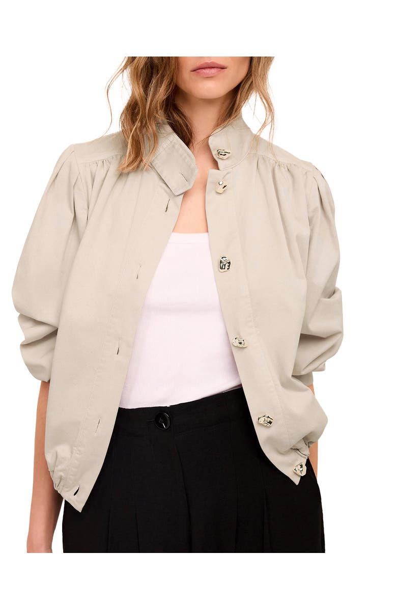 MINT VELVET Cotton Blend Jacket, Alternate, color, Cream