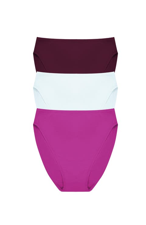 Bliss Bare Cotton High Cut Brief 3-Pack