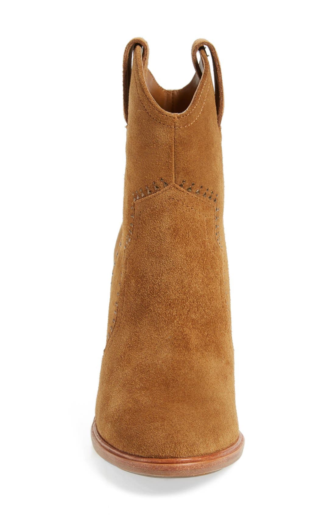 'Monte' Suede Bootie (Nordstrom Exclusive), Alternate, color, WHISKEY SUEDE WITH STUDS