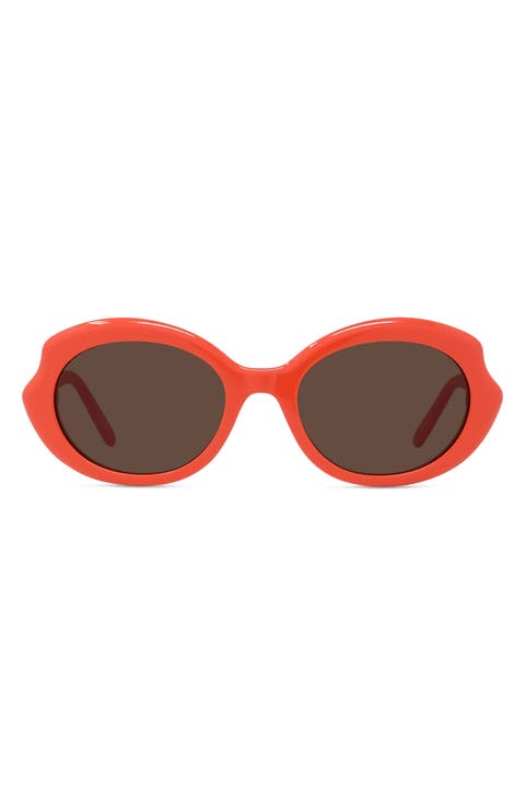 Thin Mini 54mm Oval Sunglasses