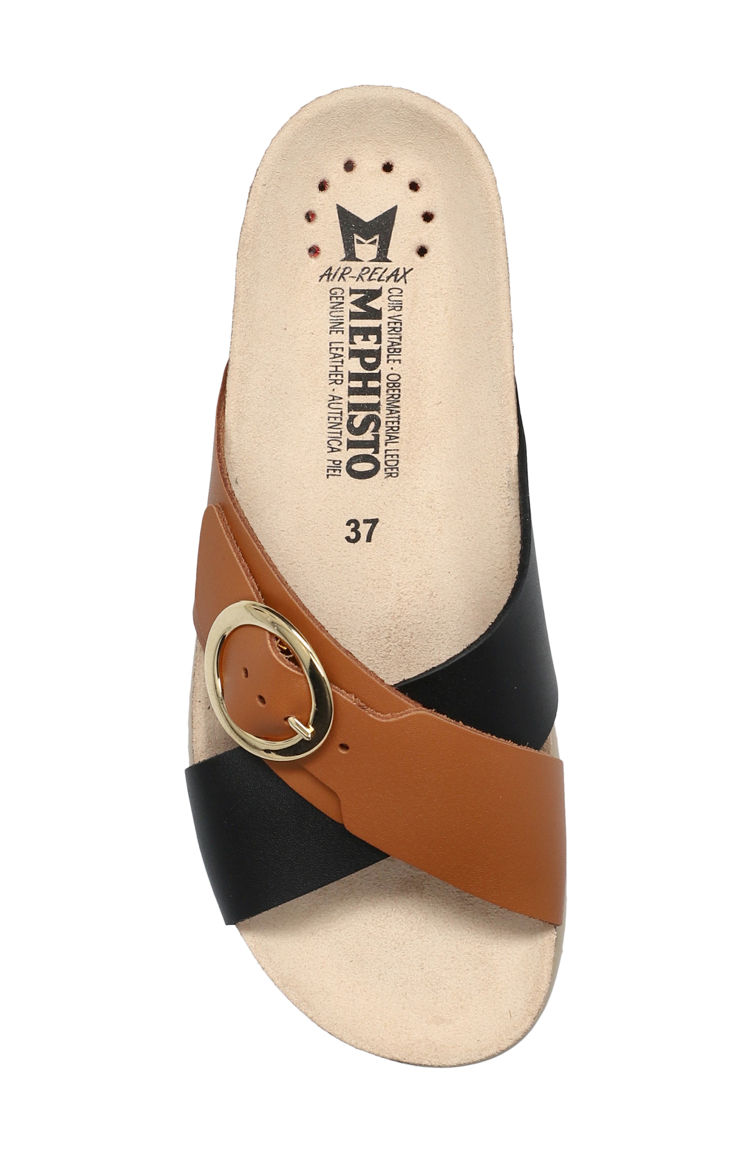 Mephisto Hirina Slide Sandal, Alternate, color, Black