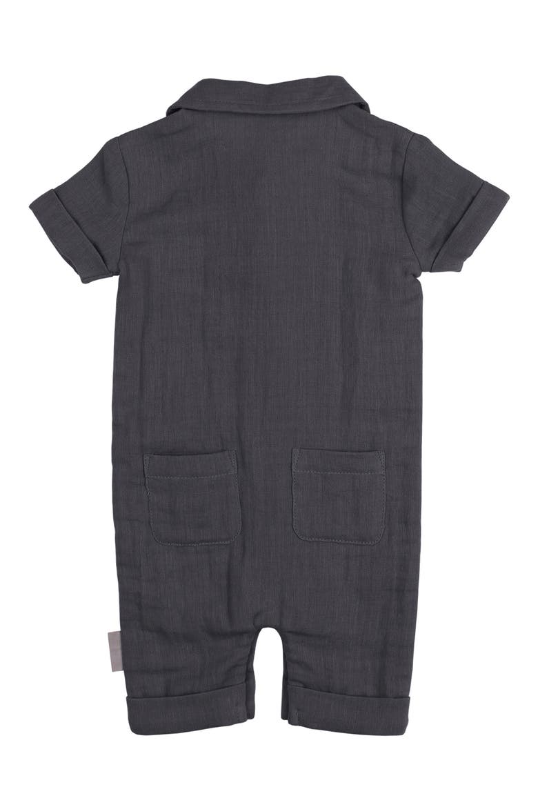 Organic Cotton Romper, Alternate, color, CHIA SEED