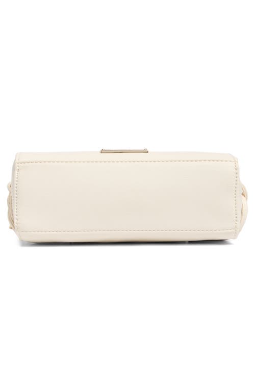 Madden Girl Whipstitch Top Handle Mini Satchel In Linen