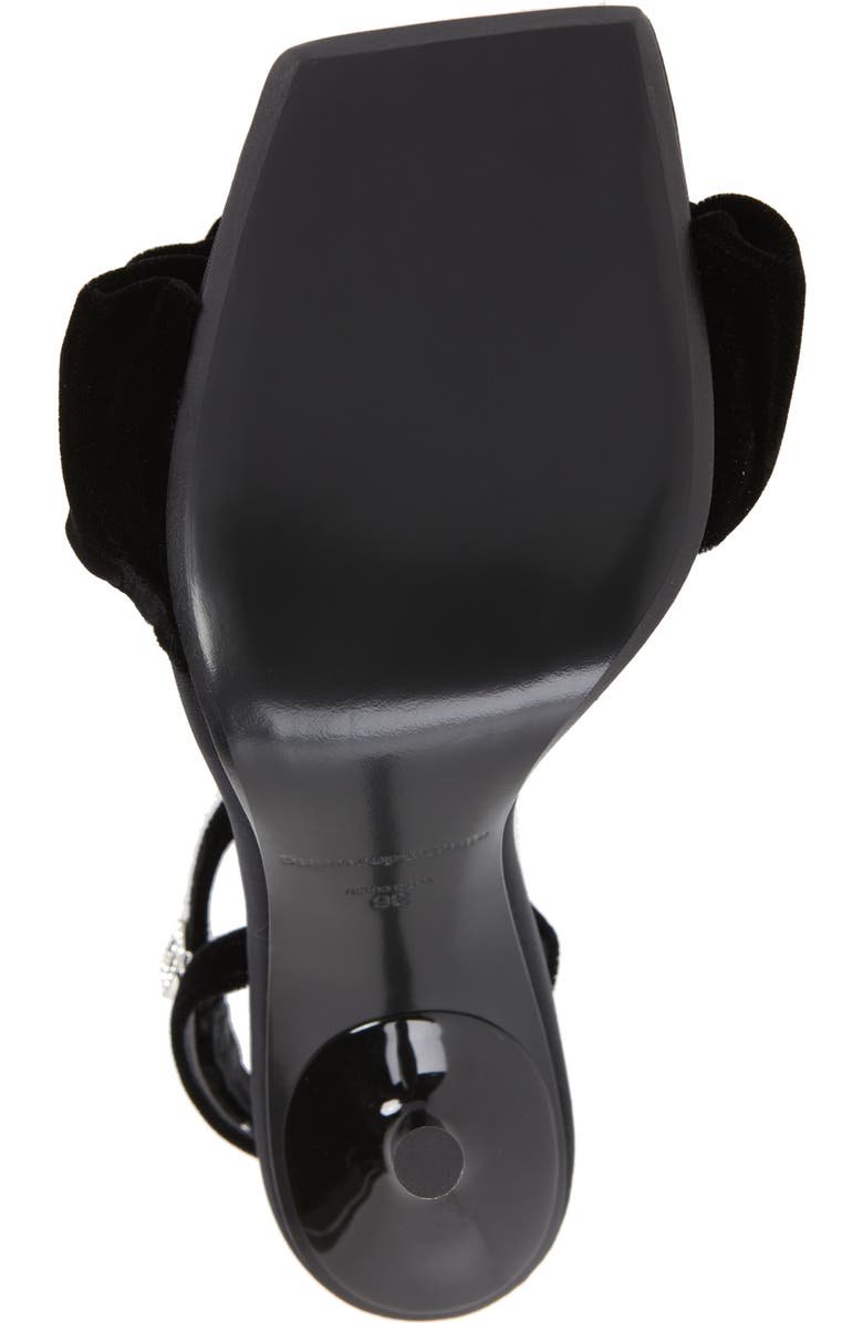 Alexander Wang Julie Scrunchie Strap Velvet Sandal, Alternate, color,