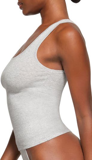 Cotton Rib Long Tank