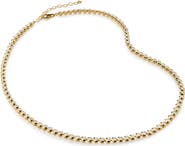 Monica Vinader Lab Grown Diamond Bezel Tennis Necklace