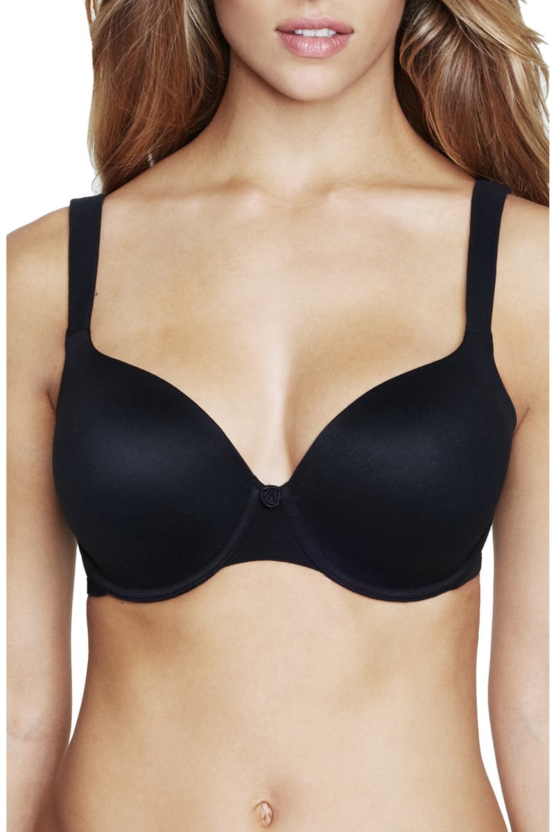 Maxine Seamless Full Figure T Shirt Bra, Main, color, BLACK