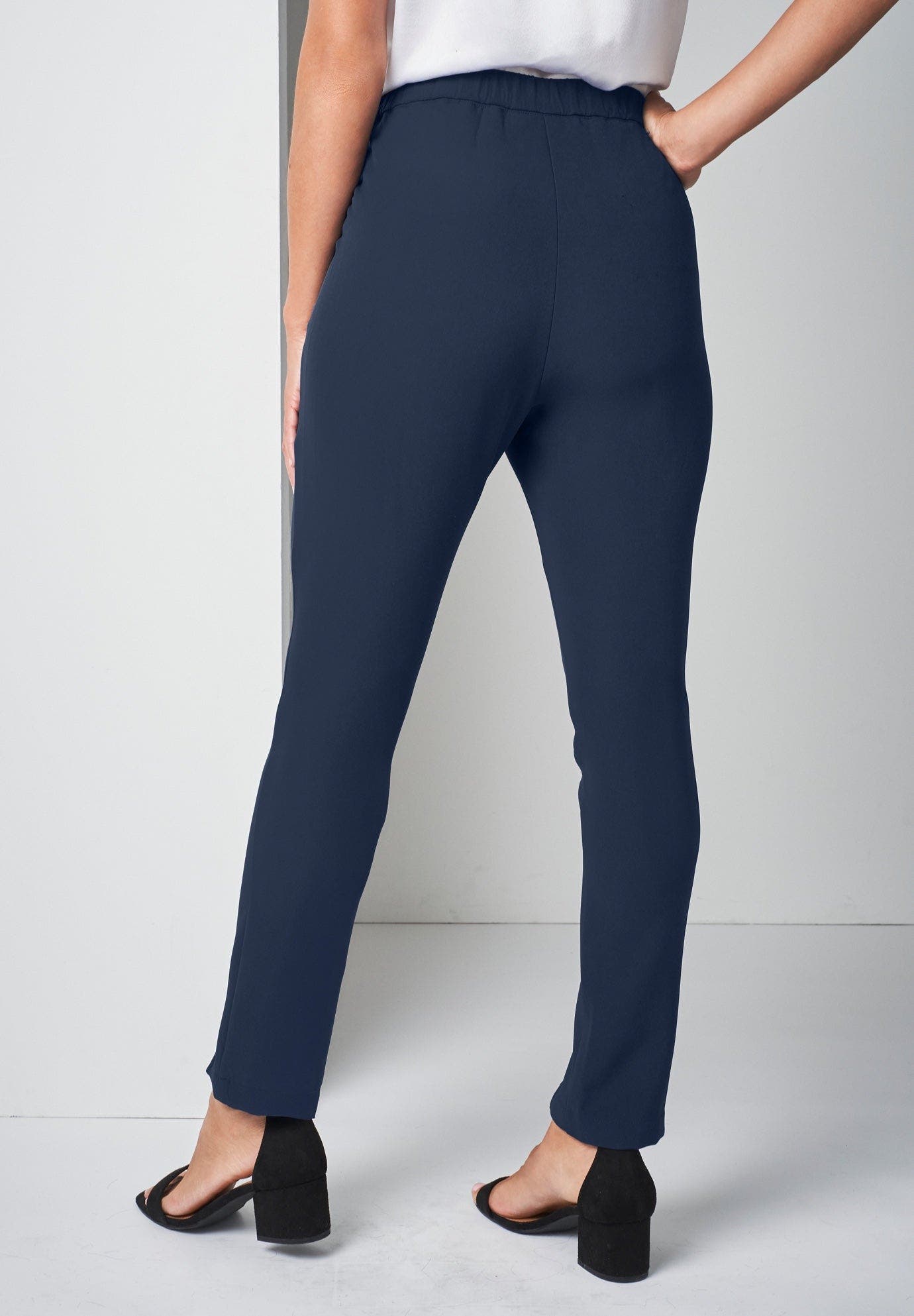 Bi-Stretch Slit Front Ankle Pant - image 4