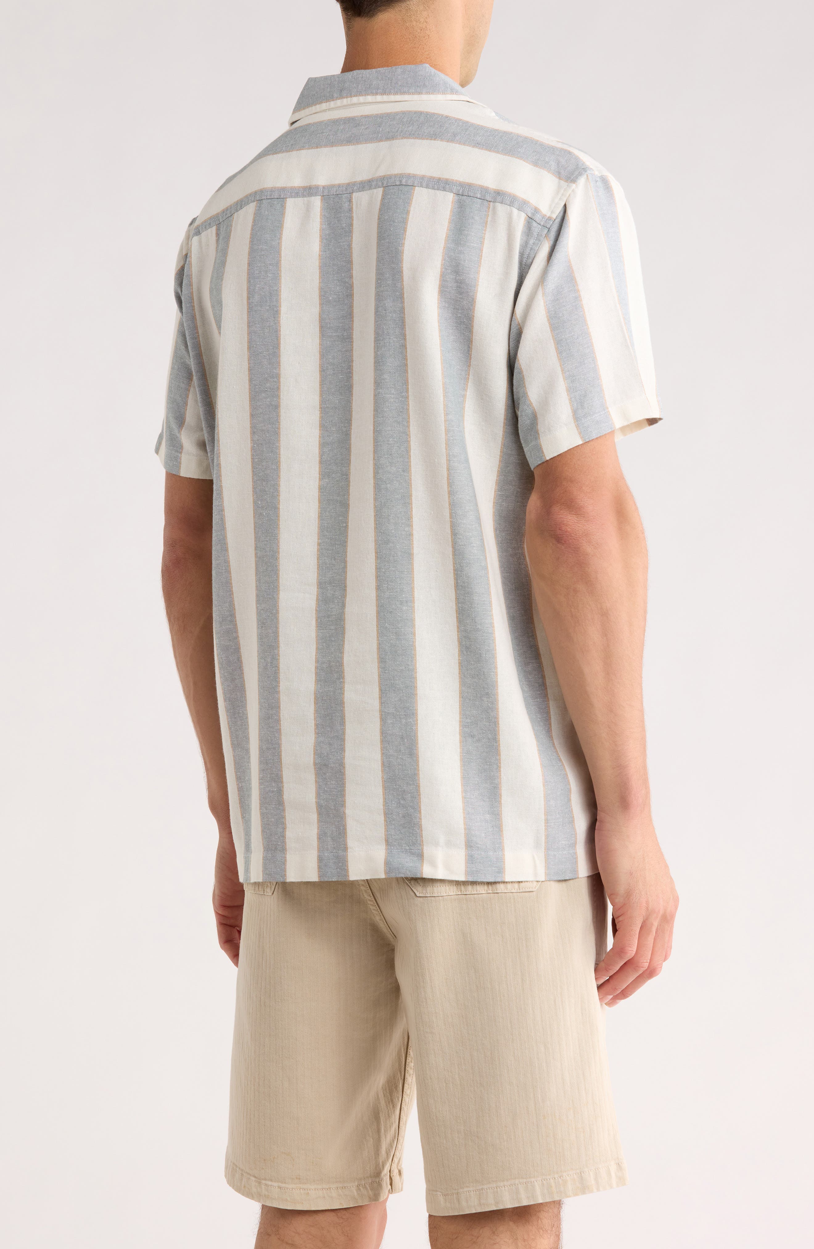Linen Blend Camp Shirt - image 4
