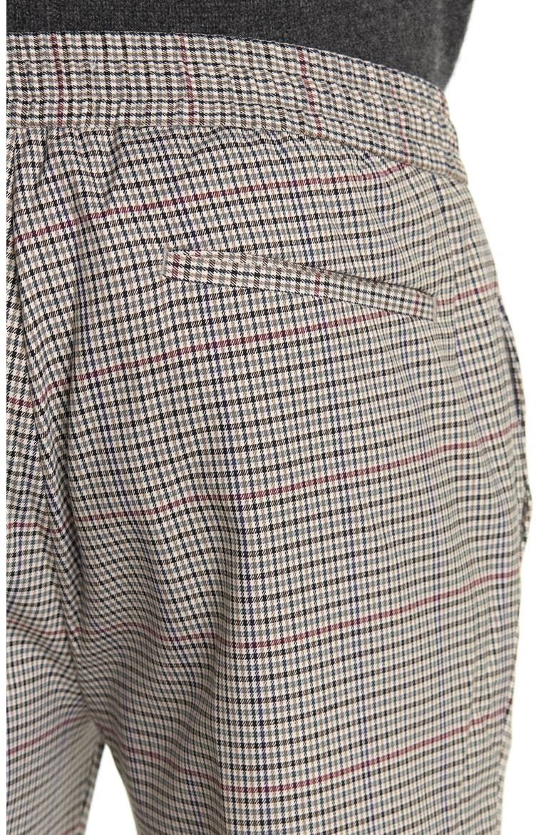 Men's Checkered Skinny Fit Pants, Alternate, color, BEIGE MULTI