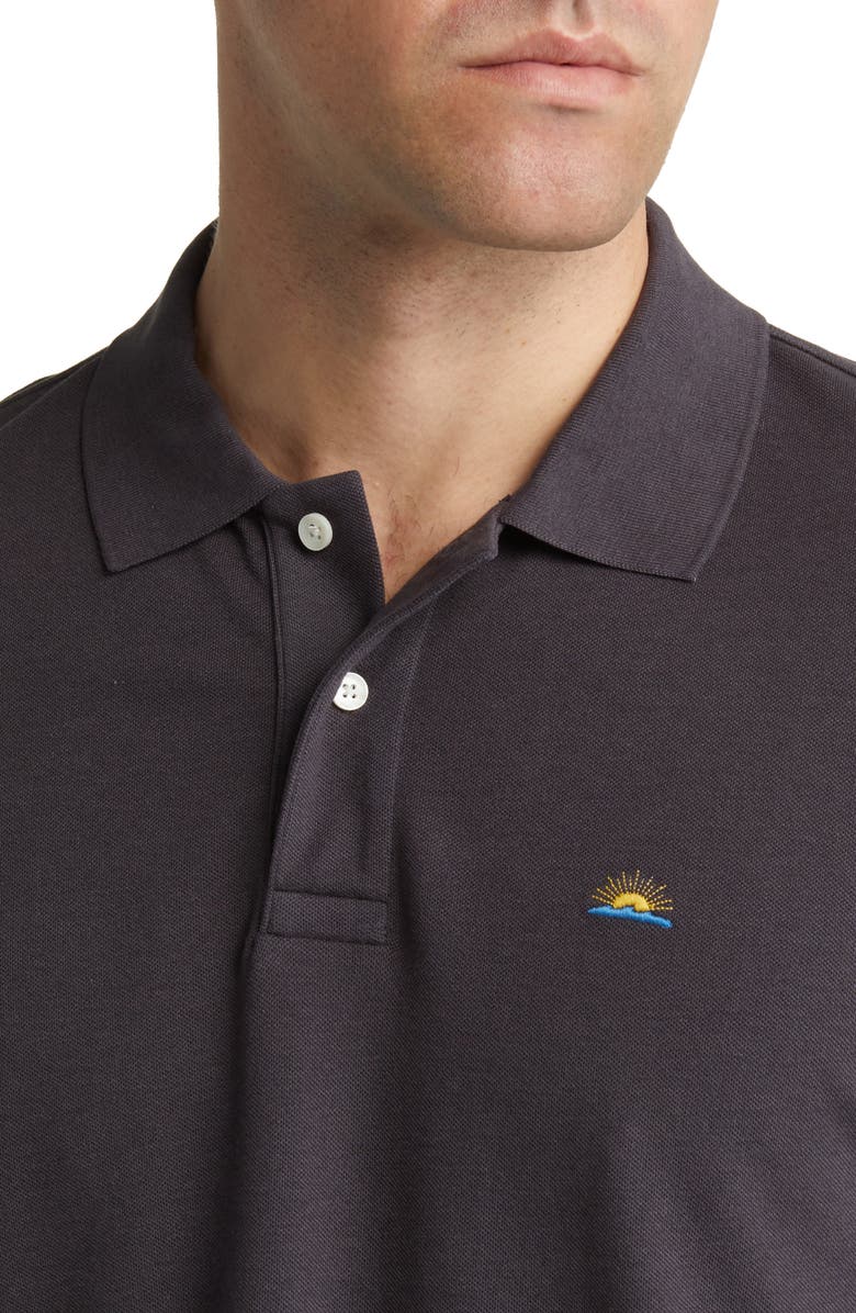 Faherty Sunwashed Piqué Polo Shirt, Alternate, color, 