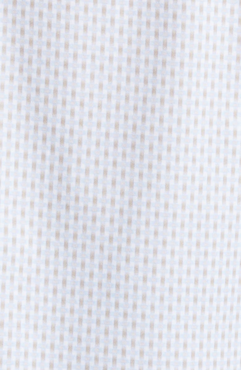Bugatchi James OoohCotton<sup>®</sup> Basket Weave Print Button-Up Shirt, Alternate, color, 