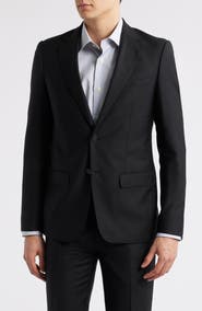 ZANETTI Matteo Slim Fit Black Wool Sport Coat