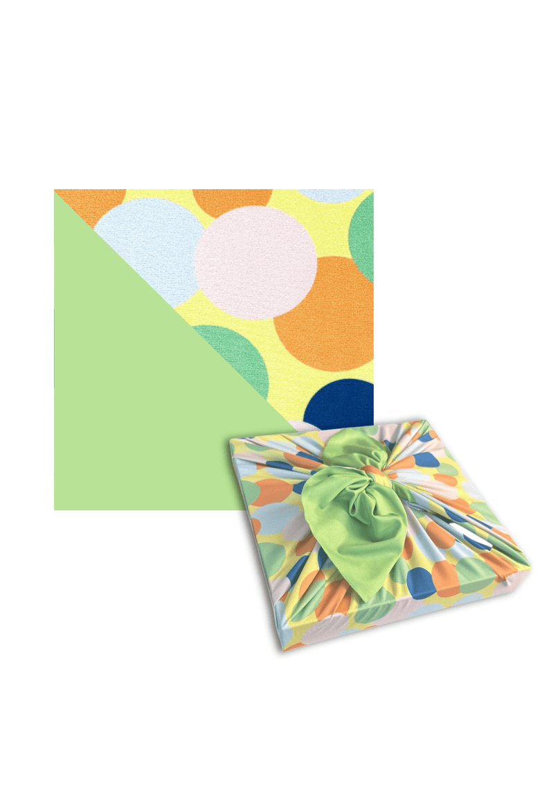 Assorted Set of 9 Reusable Cloth Furoshiki Gift Wrap, Alternate, color, All Occasion