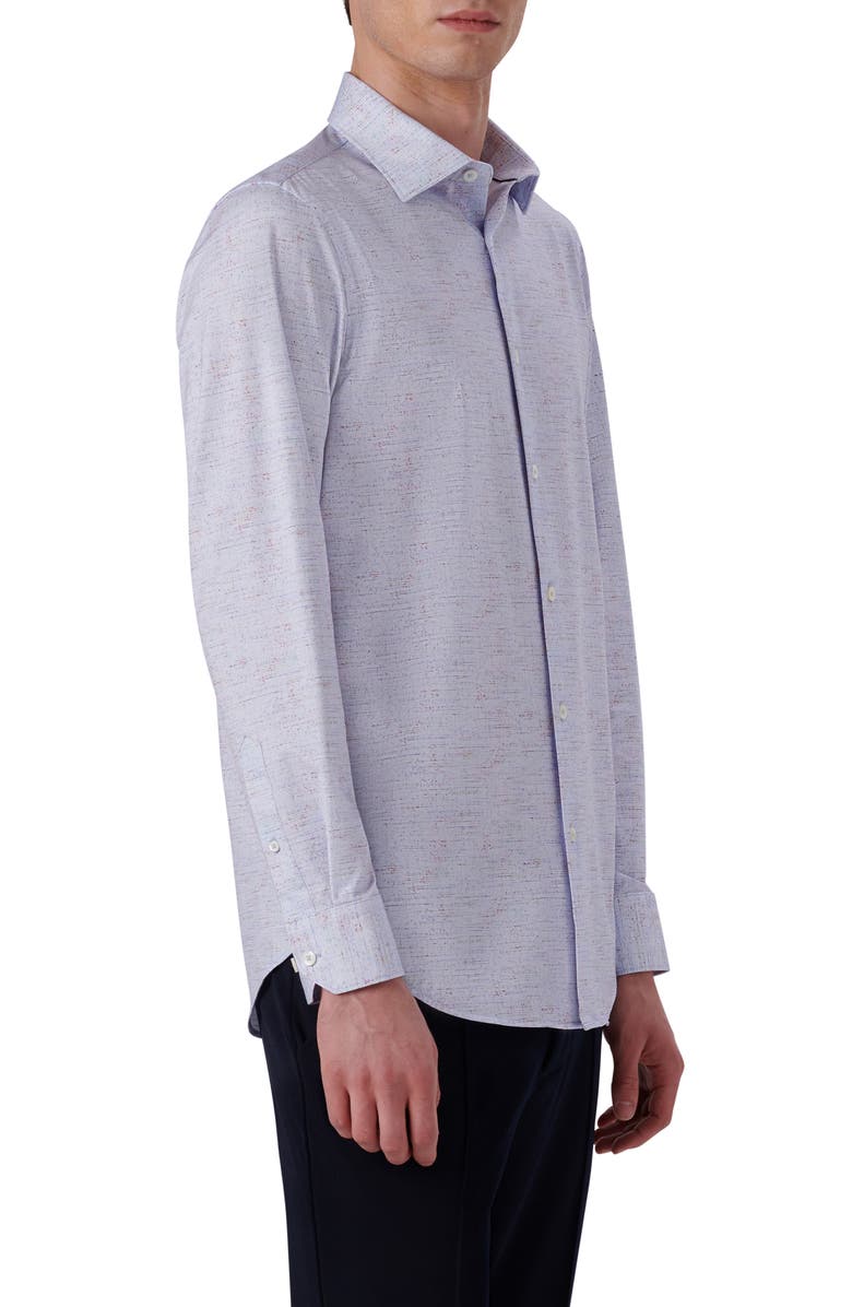 Bugatchi OoohCotton<sup>®</sup> Mélange Button-Up Shirt, Alternate, color,