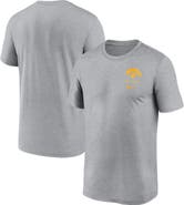 Nike Men's Nike Heather Gray Iowa Hawkeyes Primary Logo Legend Performance T-Shirt