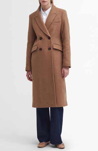 Barbour Marylin Double Breasted Wool Blend Coat