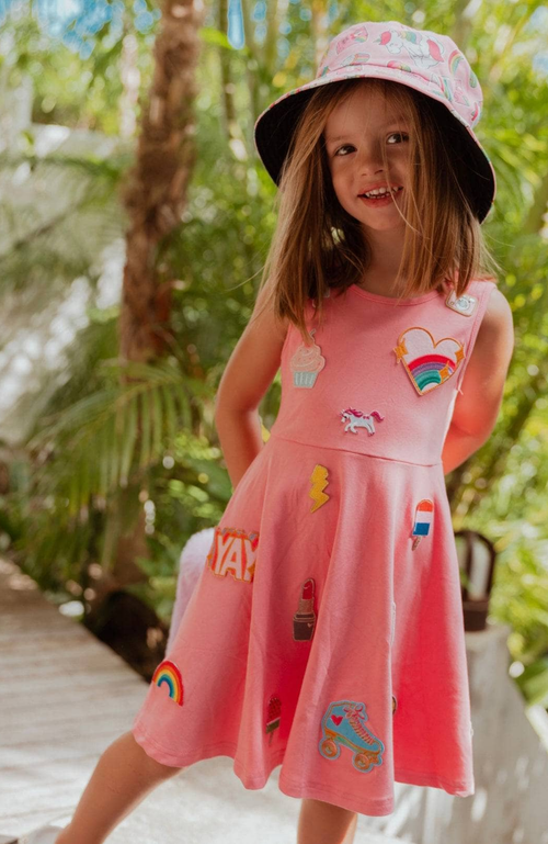 LOLA + THE BOYS LOLA + THE BOYS ALL ABOUT THE PATCH TANK DRESS