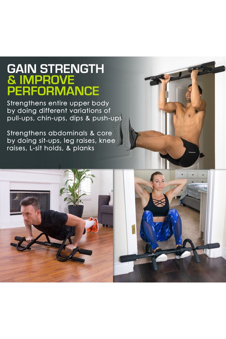 Multi-Grip Pull-Up Bar, Alternate, color, Black