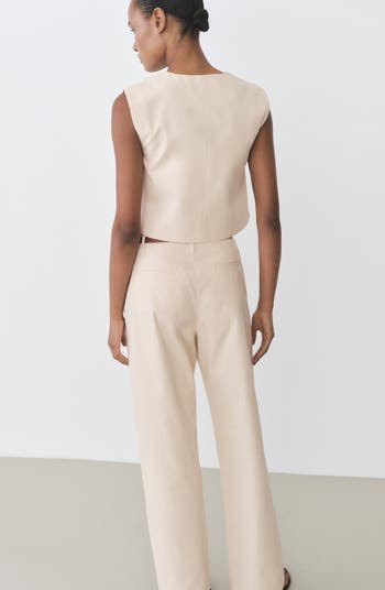 Straight Leg Cotton Pants