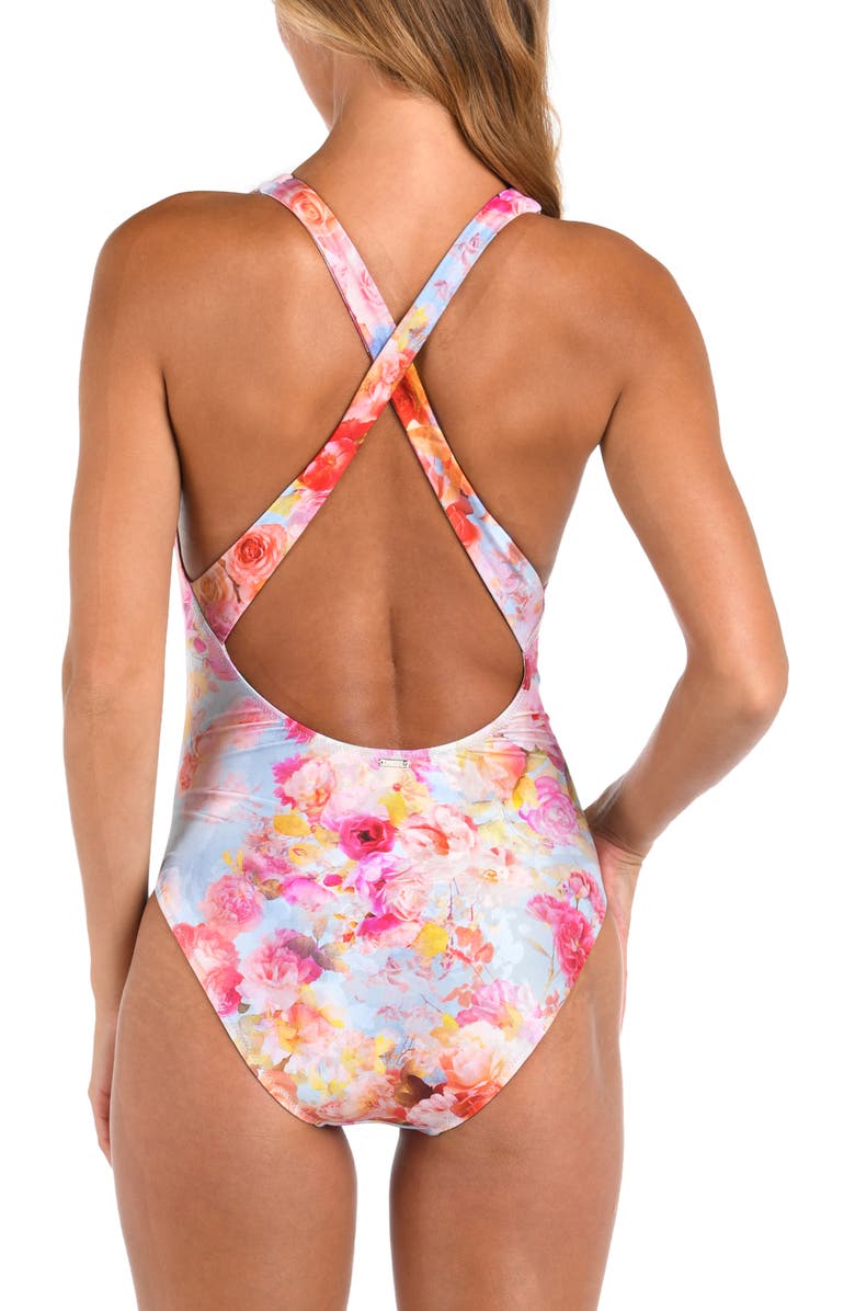 L'AGENCE Lisa Soft Cloud One-Piece Swimsuit, Alternate, color, Pink