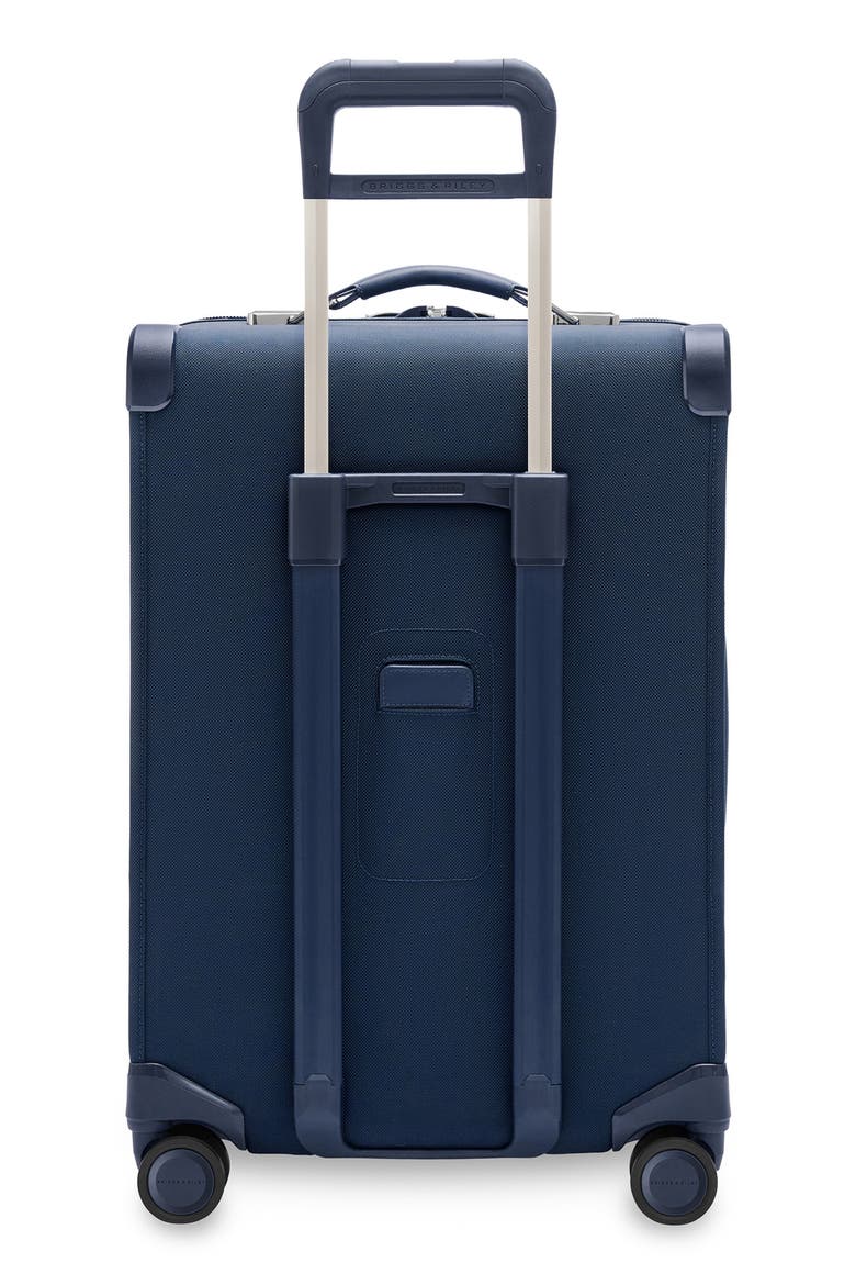 Baseline 24-Inch Checked Expandable Spinner Suitcase, Alternate, color, NAVY